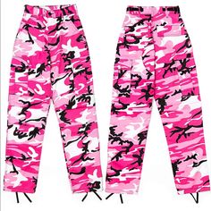 Selling These Nwot, Never Worn, Pink Cargo Camo Joggers From Dolls Kill. Size Xs! Pink Camo Pants Outfit, Blue Camo Pants, Pink Camo Pants, Bdu Pants, Camo Pants Outfit, Camo Print Pants, Pink Cargo Pants, Fashion Trousers, Camouflage Cargo Pants