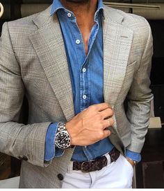 Mens Casual Suits, British Style Men, Vintage Mens Fashion, Traje Casual