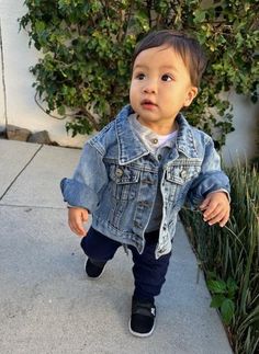 For the simpler little ones. This jacket is unisex. Kids Denim Jacket, Plain Jacket, Kids Denim, Store Credit Cards, Denim Jacket