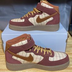 This Item Is New Box In Good Condition With Light Story Wear Shoes Nike Air Force, Nike Air Force 1 Mid, Nike Brown, Air Force 1 Mid, Nike Air Force 1, Air Force 1, Nike Air Force, Air Force, Nike Men