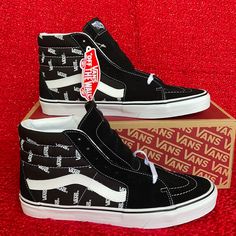 New In The Box Authentic Men’s Vans Sneakers Jay Shoes, Vans Limited Edition, Burgundy Vans, Vans Sk8 High, Gray Vans, Cold Weather Shoes, Vans Old School, Sk8 Hi Vans, Black And White Vans