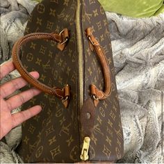 Authentic Louis Vuitton Speedy 35 Has White Stuff Inside But Does Not Affect The Outside Lv Speedy 25 Bandouliere, Louis Vuitton Speedy 25 Monogram, Speedy 35, Louis Vuitton Speedy 35, Speedy Damier Ebene, Speedy 25, Louis Vuitton Speedy 25 Damier Ebene, Authentic Louis Vuitton, Louis Vuitton Bag