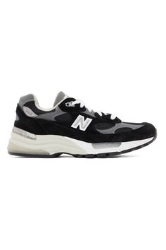 New Balance: Black Made In US 992 Low Sneakers | SSENSE New Balance For Women, New Balance Clothing, New Balance Outfit, New Balance Black, Low Sneakers, New Balance Sneaker, Final Fantasy, Grey And White, New Balance