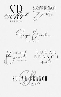 the logos for sugar beach, sugar beach and sugar beach hotels are shown in black and white