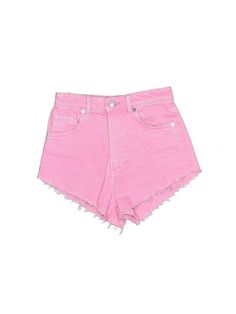 Zara Denim Shorts Size: 2 Bottoms - used. 100% Cotton, Hearts | Zara Denim Shorts: Pink Hearts Bottoms - Size 2 Pink Denim Shorts, Pink Denim, Pink Hearts, Summer Clothes, Pink Heart, Womens Bottoms, Denim Shorts, Women Handbags, Summer Outfits