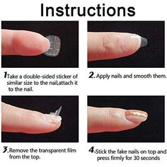 Nails Amazon, Short Fake Nails, Transparent Nails, Manicure Tips, Nail Type, Fake Nails With Glue, Clean Nails