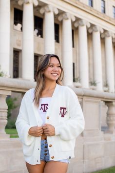 Dean's List Cardigan Cozy Cardigan, White Cardigan, Dean