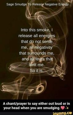 Smudging Prayer, Releasing Negative Energy, Sage Smudging, Sage Smudge, Spiritual Cleansing, Wiccan Spells, Spells Witchcraft, Smudge Sticks, Spiritual Healing