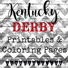 the kentucky derby printables and coloring pages are available for purchase on this site