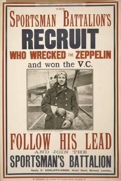 an old poster with a man in uniform