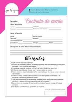 a pink and white striped background with the words congrata de event in spanish