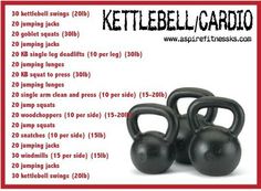 an image of kettlebell cardio instructions