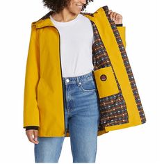 Pendleton Ladies Rain Jacket Color : Yellow ( Golden Rod ) Size : Xs, S, M, L, Xl Nwt ( New With Tags ) Features: Pendleton Colors: Yellow (Golden Rod), Purple (Winter Bloom) Lined With Pendleton Printed Pattern Water Repellent & Wind Resistant Two-Layer Tpu Membrane Critically Seam Sealed Layback Hood With Elastic Cinch Inside Pocket Waist Draw Cord Made In Vietnam Content: Shell: 100% Polyester Lining: 100% Polyester Approximately 236 Gsm Mid-Weight Sizing: Sizes: Xs -Xl Size Conversion: Xs = Mustard Outerwear For Fall Outdoor Activities, Mustard Outerwear For Fall Outdoor, Pendleton Coat, Maroon Blazer, Pendleton Jacket, Black Wool Blazer, Golden Rod, Cropped Blazer Jacket, Rain Jacket Women