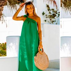 Green Maxi Dress. Formal Beach Dress, Cupshe Dress, Dresses Bow, Resort Maxi Dress, Maxi Dress Coverup, Tropical Print Maxi Dress, Animal Print Maxi Dresses, Colorful Maxi Dress, One Shoulder Maxi Dress