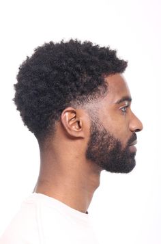 It can be difficult to find a style that works for natural textures, but it doesn't have to be! Check out these black men's haircuts! #afro #hairstyle #ideas Temp Fade Haircut, Fade Haircut Curly Hair, Men Fade Haircut Short, Fade Haircut Styles, Afro Hairstyles Men, Black Hair Cuts, Men Haircut Curly Hair