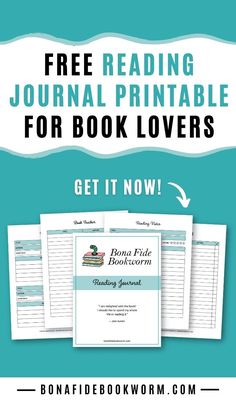 the free printable journal for book lovers