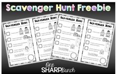 the scavenger hunt freebie is an easy way to teach students about scavengers