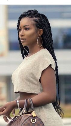 Click for protective styles for natural hair braids latest hairstyle twists cornrows for black women. See updos on medium length to long hair, simple styles with no weave & cute edges, also grab... Twists Cornrows, Twist Braid Hairstyles, Beautiful Braids, Natural Hair Braids, Hair Braids, African Braids Hairstyles, Smokey Eyes