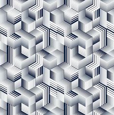 an abstract geometric pattern with lines and hexagonal shapes in white and blue colors