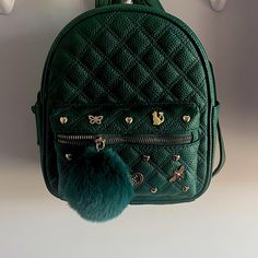 Brand New With Tags. Great Condition, Offers Welcome! Green Baddie, Random Objects, Magic Book, Mini Bags, Mini Backpack, School Stuff, Aesthetic Clothes, Mini Bag, Emerald