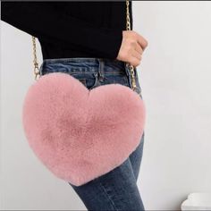 Heart Purse Kawaii Handbags, Heart Purse, Heart Shaped Bag, Beg Tangan, Hari Valentine, Heart Bag, Chain Crossbody Bag, Crossbody Wallet, Shopper Tote