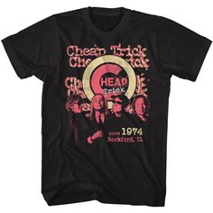 Classic Rock Style: CHEAP TRICK T-ShirtTap into rock 'n' roll history with our Officially Licensed Cheap Trick Classic Logo T-Shirt. This is an absolute must-have for any iconic American rock band fan.Crafted from high-quality materials, our t-shirt offers unrivaled comfort and a relaxed fit, perfect for day-to-day wear or rocking out at your next concert. The durable fabric ensures that this tee stands the test of time, just like Cheap Trick's timeless music.The classic design pays tribute to t Classic Rock Style, Vintage Rock Shirt, Cheap Trick, Rock N Roll Music, Vintage Rock, Rock Shirts, Online Clothing, Black Tee, Black Shirt