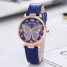 Best Women's Watches Butterfly Diamond Dial Design Women Quartz Watches Fashion Casual Ladies Wristwatches Simple Woman Leather Clock Montre Femme Watch Movement: Quartz Watch Watch style: simple, casual, fashionable Case diameter: 32 mm Dial thickness: 8 mm Strap width: 15 mm Strap length: 240 mm (including case) Strap material: leather Head material: alloy Product packaging: OPP bag Liberia, Watch Women, Elegant Casual, Women Watches, Women Wrist Watch, The Butterfly, Women's Watch, Armenia, Botswana