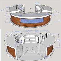 an image of a table with measurements for the top and bottom section, including two tables