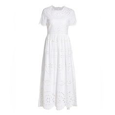 Red Valentino White Eyelet Sang Dress Midi Summer Evening Dress With Cutwork Hem, Midi Dress With Cutwork Hem And Short Sleeves, Elegant Summer Maxi Dress With Cutwork Hem, Elegant Summer Maxi Dress With Broderie Anglaise, Elegant Spring Maxi Dress With Broderie Anglaise, Elegant Maxi Dress With Broderie Anglaise For Summer, Elegant Maxi Dress With Broderie Anglaise For Spring, Elegant Broderie Anglaise Maxi Dress For Summer, Elegant Broderie Anglaise Maxi Dress For Spring