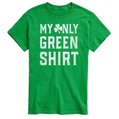 Celebrate St. Patrick's Day in style with this men's graphic tee. Celebrate St. Patrick's Day in style with this men's graphic tee. FEATURES Crewneck Short sleeveFIT & SIZING Classic fitFABRIC & CARE Solid: cotton, Heathered: cotton, polyester Machine wash Imported Size: XXL Tall. Color: Green. Gender: male. Age Group: adult. Green Graphic Tee Cotton T-shirt, St. Patrick's Day Graphic Tee With Print, Casual Green T-shirt For St. Patrick's Day, Graphic Tee Style, St. Patrick's Day Graphic Print Crew Neck Top, Cheap St. Patrick's Day Graphic T-shirt, Mens Graphic T, Green Shirt, Big And Tall Outfits