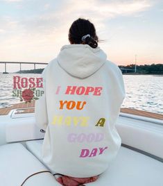 If your size is not in stock please reach out so we can double check for you! For more like this checkout our other listings and ♥ our shop for more discounts, coupons, and latest drops!  https://www.etsy.com/ca/shop/RoseShopbyEve Size up 1-2 sizes for an oversized fit or looser fit! If you are S get M or L for loose/oversized look. If you are L get XL or 2XL. Quality comfortable apparel is guaranteed to make a perfect gift for a loved one or yourself! ♥ Please reach out to us if there is any pr Sunset Hoodie, Vsco Hoodie, Positive Hoodie, Chasing Sunsets, Hoodie Aesthetic, Trendy Hoodies, Aesthetic Hoodie, Cute Hoodie, Oversized Hoodie