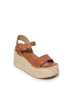 Leather upper, insole Jute-wrapped heel Rubber sole Buckle styling Imported | Mallorca Espadrille Platform Sandals by Bernardo in Brown, Women's, Size: 6.5, Leather/Rubber at Anthropologie Leather Espadrilles With Woven Sole And High Heel, Spring Leather Espadrilles With Ankle Strap, Spring Leather Espadrilles With Heel Strap, Leather Platform Espadrilles With Ankle Strap, Leather Open Toe Espadrilles With Heel Strap, Leather Ankle Strap Platform Espadrilles, Leather Ankle Strap Espadrilles For Spring, Chic Leather Espadrilles With Buckle Closure, Casual Leather Espadrilles With Heel Strap