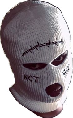 Casual White Balaclava, Casual Streetwear Balaclava, Casual Balaclava For Sports, White Full Face Balaclava For Winter, Casual Hooded Balaclava For Streetwear, Casual Full-face Balaclava, Not Nice, Stand Out From The Crowd, Oversized Style