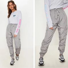 PrettyLittleThing | Pants & Jumpsuits | New Pretty Little Thing Track Pants | Poshmark Shiny Pants, New Pant, Pretty Little Thing, Little Things, Track Pants, To Sell, So Cute, Pant Jumpsuit, Track