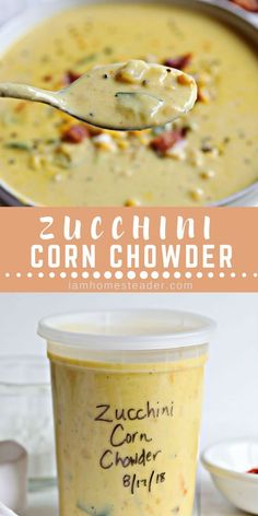 Looking for Summer Soup Recipes? Make this Zucchini Corn Chowder. A true chowder is known for its creamy milk base. More importantly though, is the sheer amount of fresh summer vegetables in this recipe. The best thing about this summer chowder is how versatile this soup is. #summerrecipes #soup #zucchini Summer Chowder, Zucchini Corn Chowder, Soup Zucchini, Healthy Zucchini Recipes, Zucchini Corn, Zucchini Recipes Healthy, Summer Soup, Summer Vegetables, Healthy Zucchini