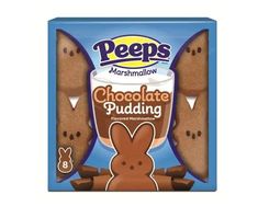 a package of peeps marshmallow chocolate pudding