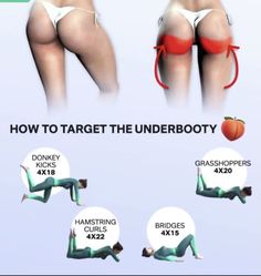 there are three pictures showing how to get the underboozy for each woman