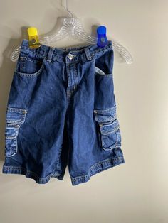 Vintage Jordan 1982 cargo shorts kid Jordan Size XL denim 100% Cotton Cargo Pockets Back elastic waist Rare! 11”- across waist laying flat 10”- front rise 10”- inseam Excellent condition- no signs of wear or flaws Vintage Cotton Cargo Shorts With Pockets, Denim Cargo Shorts With Multiple Pockets, Medium Wash Cotton Jean Shorts With Cargo Pockets, Medium Wash Cargo Shorts, 90s Style Cotton Jean Shorts With Pockets, 90s Style Short Jeans With Pockets, 90s Style Short Jeans, 90s Denim Shorts With Pockets, Shorts For Kids