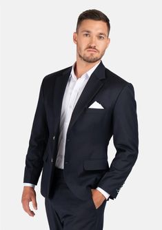 The Astor Dark Navy Twill Suit is an elegant and timeless professional wardrobe staple. Versatile for a variety of occasions, get ready to look your best in this custom made suit, wherever you wear it. Custom Made Suits, Body Scanning, Professional Wardrobe, Navy Suit, Single Breasted Jacket, Fashion Consultant, Cashmere Wool, Blue Satin, Look Your Best