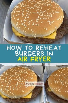 how to reheat burgers in air fryer with instructions for making them