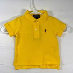 New With Tags - Note Interior Tag May Be Marked Over To Prevent Store Return Size 9 Months Measurements: 10” Arm Pit To Arm Pit 8” Shoulder To Shoulder 12” Top To Bottom Down Back 3.5” Sleeves From Shoulder Fitted Short Sleeve T-shirt For Playwear, Fitted Yellow Polo Shirt For Summer, Fitted Yellow Polo Shirt For Spring, Yellow Short Sleeve Polo Shirt For Spring, Yellow Tops For Spring Playwear, Basic Yellow Short Sleeve Tops, Yellow Short Sleeve Basic Top, Fitted Yellow Tops For Playtime, Yellow Spring Tops For Playwear