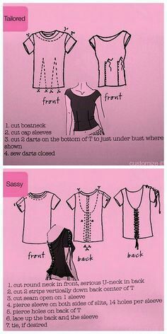 the instructions for how to sew a blouse