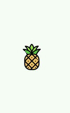 a pineapple sticker on a white background