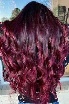 Brown Hair Color Chart, Dimensional Hair Color, Shades Of Red Hair, Red Ombre Hair, Red Blonde Hair, Hair Color Burgundy