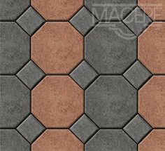 an image of some kind of tile that looks like hexagonals in different colors