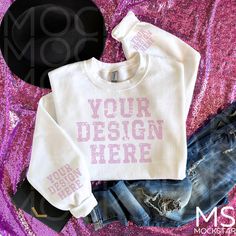 "Hi there!  Welcome to Mockstar Boutique, where everyone's designs can be a Mockstar! I hope that my mockups will help assist you in achieving the results that you desire and deserve. If you have any questions or concerns, please don't hesitate to contact me. I am always happy to assist you. 🌸PLEASE NOTE BEFORE PURCHASING 🌸 ** THIS ITEM IS AN INSTANT DIGITAL DOWNLOAD PLEASE NOTE:  THIS IS A DIGITAL PRODUCT, NO physical item will be delivered ** 🌸 MOCKSTAR BOUTIQUE is the sole owner of all images and artwork. Please DO NOT replicate artwork.  🌸 You can NOT claim this image and sell it as your own 🌸 This image is for web use only and not to be printed/distributed 🌸 Please Note:  MOCKUPS ARE NOT SPECIFIC TO ANY SPECIFIC PRINT PROVIDER OR PRINT ON DEMAND PRINT PROVIDER. ALL IMAGES/MOCKUP White Cotton Sweatshirt With Custom Print, White Cotton Sweater With Custom Print, White Branding Sweater For Fall, Customizable White Cotton Sweater, White Custom Print Sweater For Streetwear, White Branded Sweater For Fall, Gildan Sweatshirt, Sweatshirt Mockup, Clothing Mockup