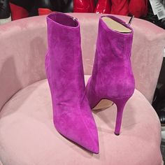 Never Worn Beautiful Color And Perfect For Fall. Nine West Boots, West Boots, Nine West Shoes, Nine West, Pink Purple, Bootie Boots, Beautiful Colors, Ankle Boots, Women Shoes