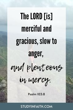 How to learn about the mercy of the Lord God - 5 Minute Bible Study Blessed Are The Merciful, Mercy Of God, Slow To Anger, The Human Mind, Bible Passages, Lord God, Jesus Is Lord, Human Mind