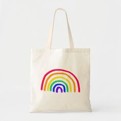 Bday Crafts, Staff Appreciation Week, Kids Tote Bag, Rainbow Bag, Drawing Bag, Kids' Bag, Custom Tote Bags