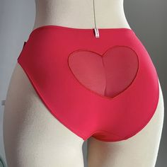 Victorias Secret Sexy Blush & Love Sheer Mesh Heart Bikini Panty Red S New With Tags Size: Small Red Pink Bottoms For Valentine's Day, Victoria's Secret Red Party Bottoms, Red Heart Print Bottoms For Valentine's Day, Red S, Women's Intimates, Victoria's Secret, Blush, Arts And Crafts, Mesh